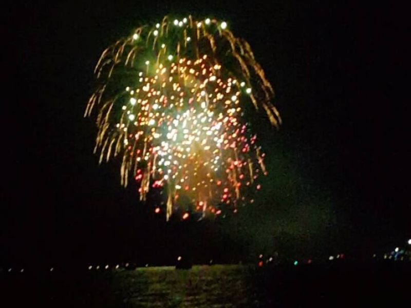 Independence Day Fireworks Display on Lake Gaston